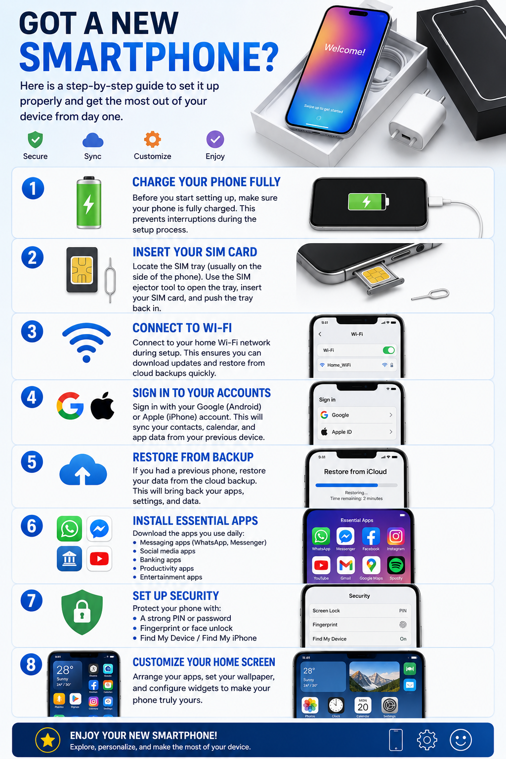 How to Set Up Your New Smartphone: A Complete Guide